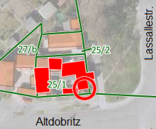 Flurkarte von Altdobritz 14/15