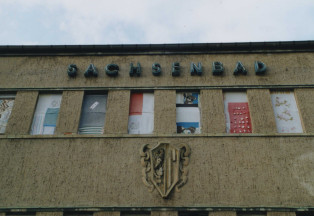 Sachsenbad Schriftzug 2009