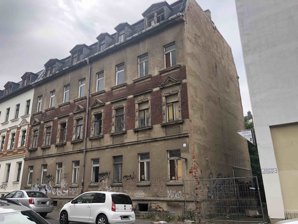 Mietshaus Spittastraße Seitliche Ansicht