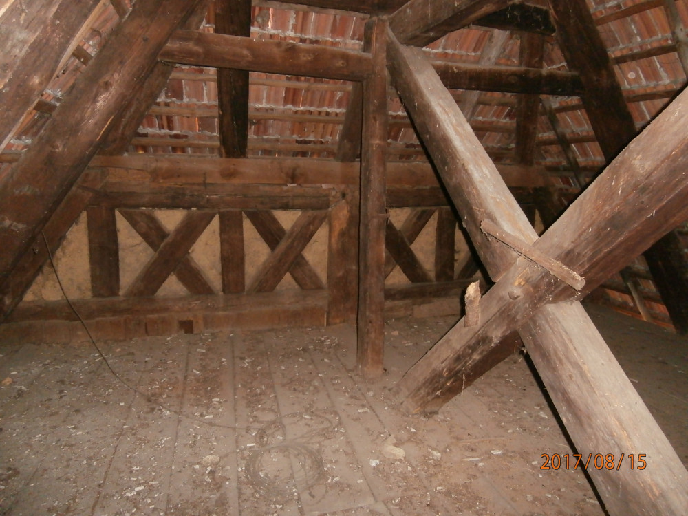 Detail Dachstuhl Gutshaus Radeburg