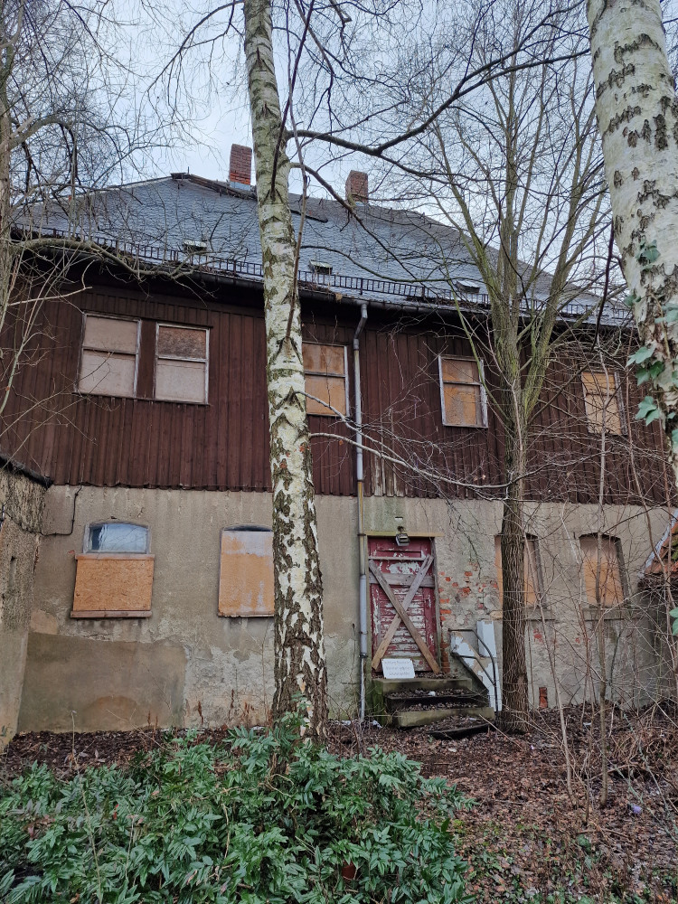 Jägerhaus in Lugau (Rückseite)