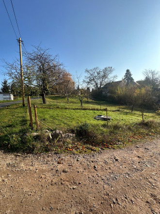 dazugehöriger Dorfgarten mit Brunnen