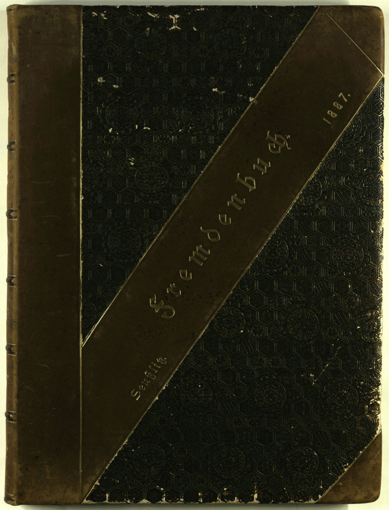 Fremdenbuch der Familie Harck, Seußlitz, ab 1887