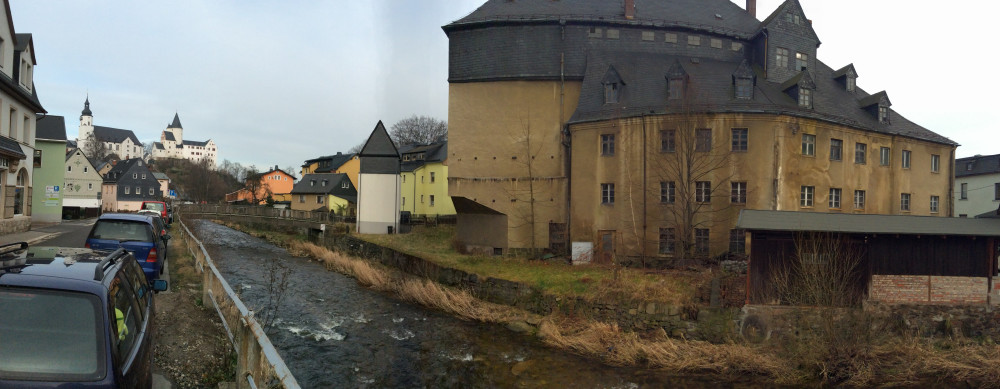 Herrenmühle Schwarzenberg / Umgebung / Süd-West-Ansicht