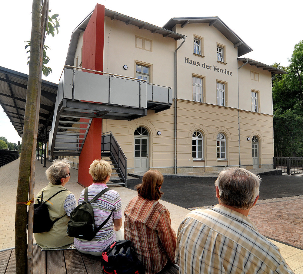 Bahnhofsgebäude nach der Sanierung