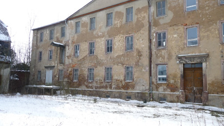 Frontansicht der Spinnmühle