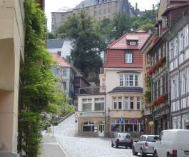 Schloss von der Stadt aus gesehen