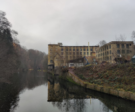 Ansicht der Baumwollspinnerei Bodemer in Zschopau